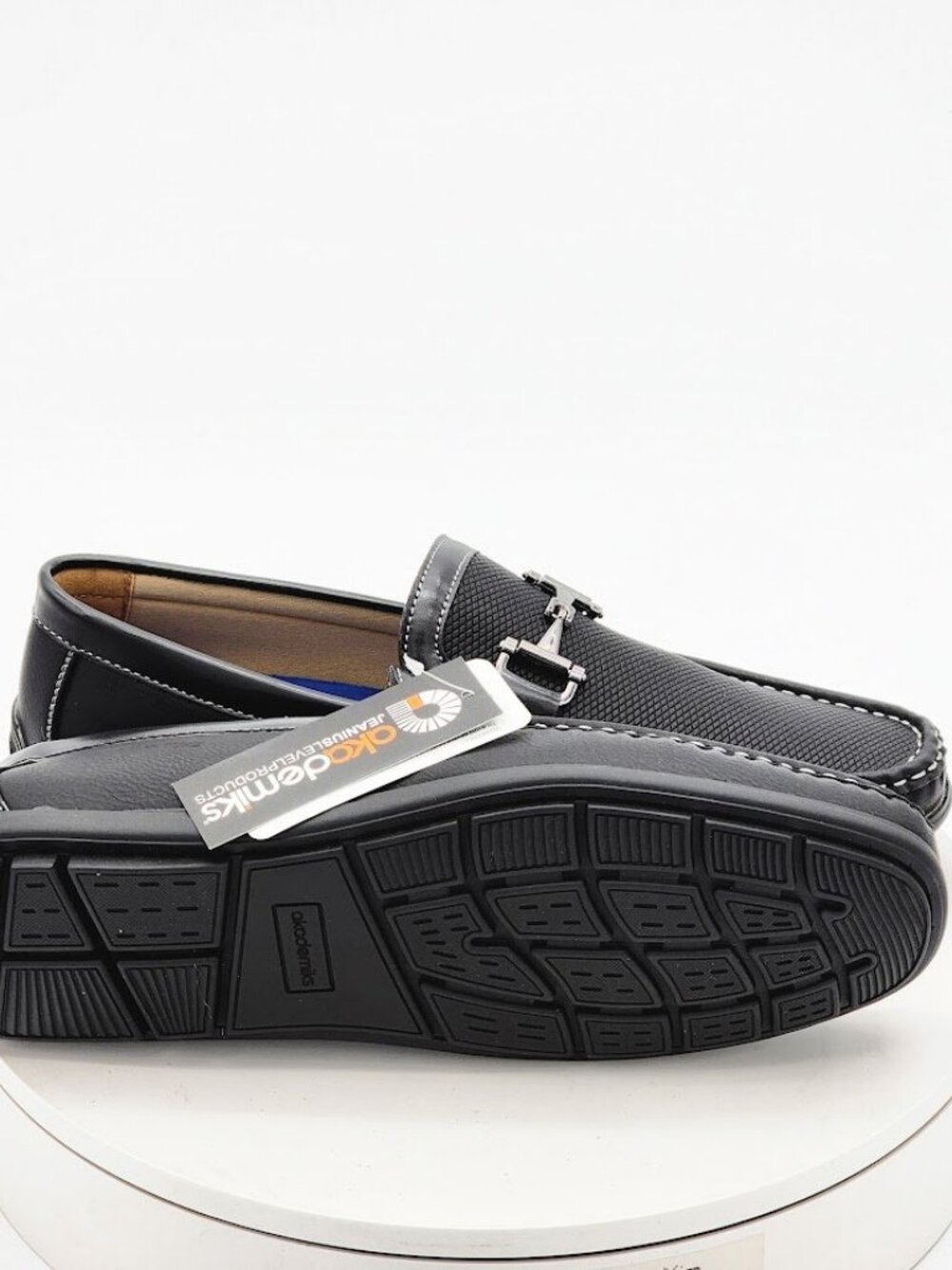 Akademiks Ogden-01 Black Driving Loafers Men’s Size 10.5 Slip On Shoes - Picture 10 of 13